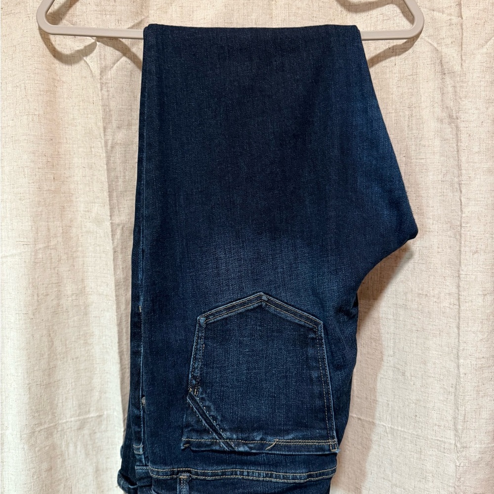 Buckle Black Dark Blue Flare Jean